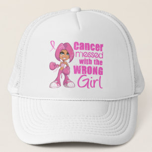 Boné Garota de Combate do Cancer 1
