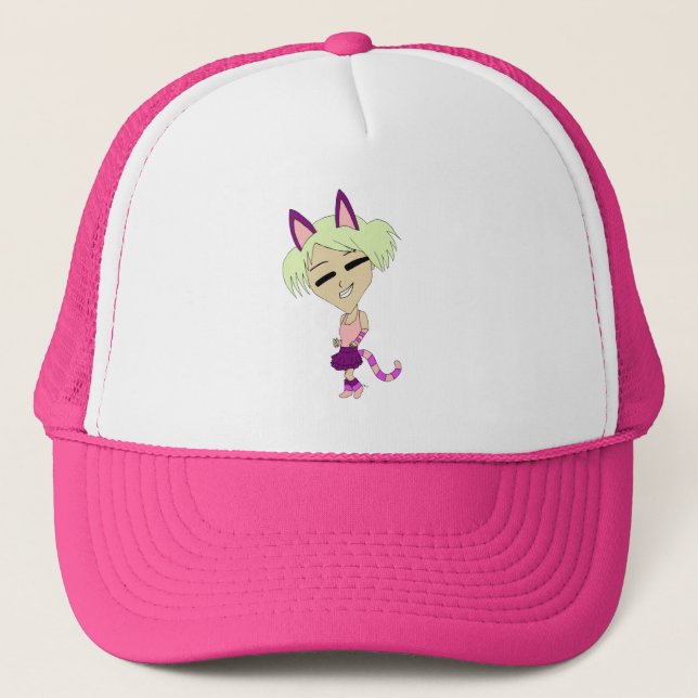 Boné garota gato chibi (Frente)