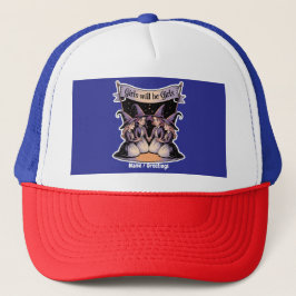 Boné Garota Será Uma Mulher Engraçada Feiticeira No Fem