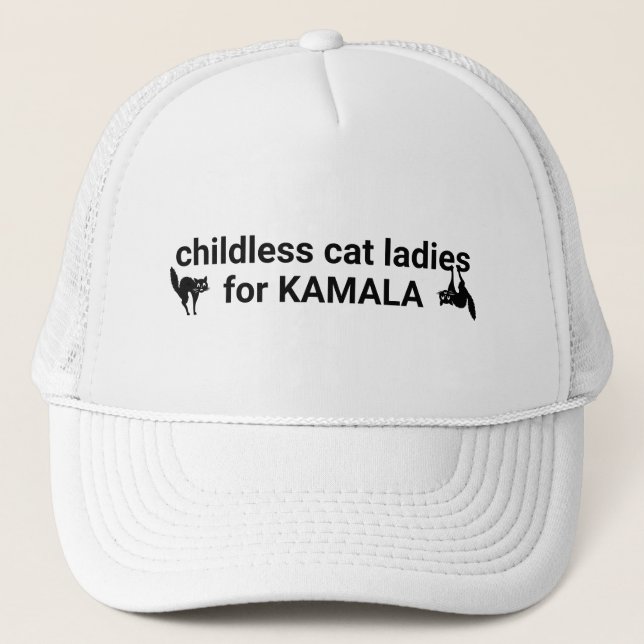 Boné Garotas de gatos infantis para gatos engraçados Ka (Frente)