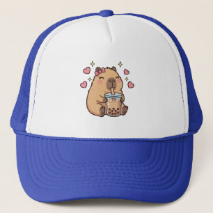 Boné Garotas Fofas Capivara Ramen Kawaii Chá Kawaii Cap