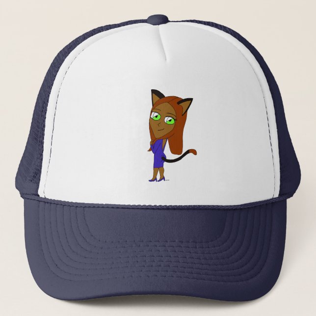 Boné garotinha gato chibi (Frente)