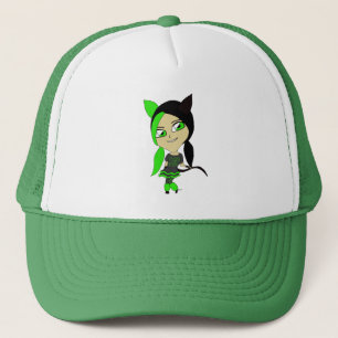 Boné gatinha chibi