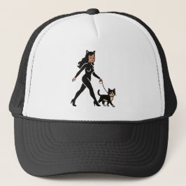 Boné Gatinha Senhora Gata Tuxedo Fofa | Gatos Mãe Quadr