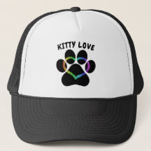 Gatinho Love Rainbow Heart