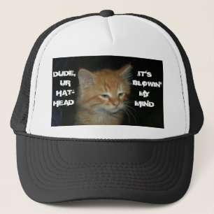 Boné Gatinho "UR HAT-HEAD" É O MEU BLOWIN'MINHA MENTE