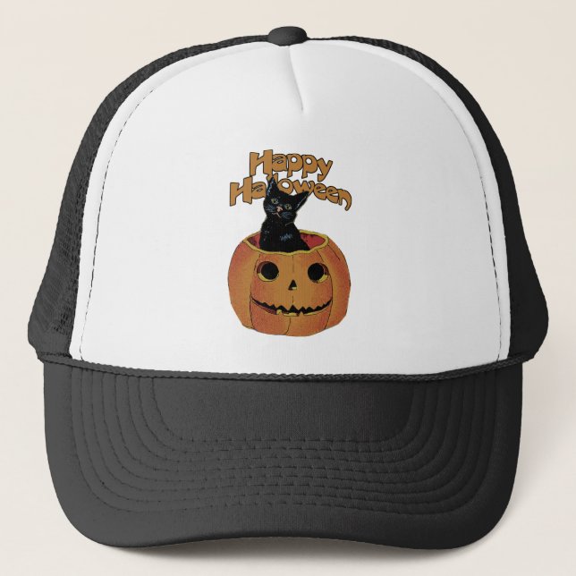 Boné Gato Antigo em Jack'o'Lantern (Frente)