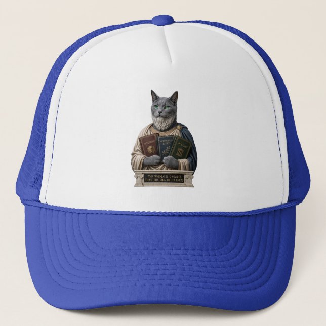 Boné Gato Aristóteles Azul Russo (Frente)