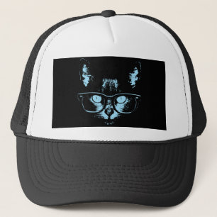 Boné Gato azul do nerd