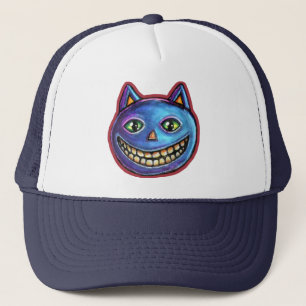 Boné Gato Azul Sorridente Vintage Halloweenies
