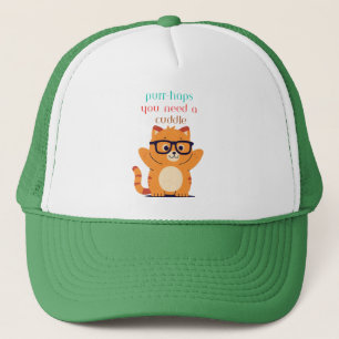 Boné Gato Bonito "Purr-Talvez Precise de um Chapéu de C