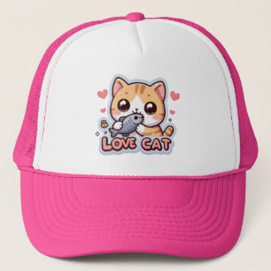 Boné Gato de Amor Engraçado