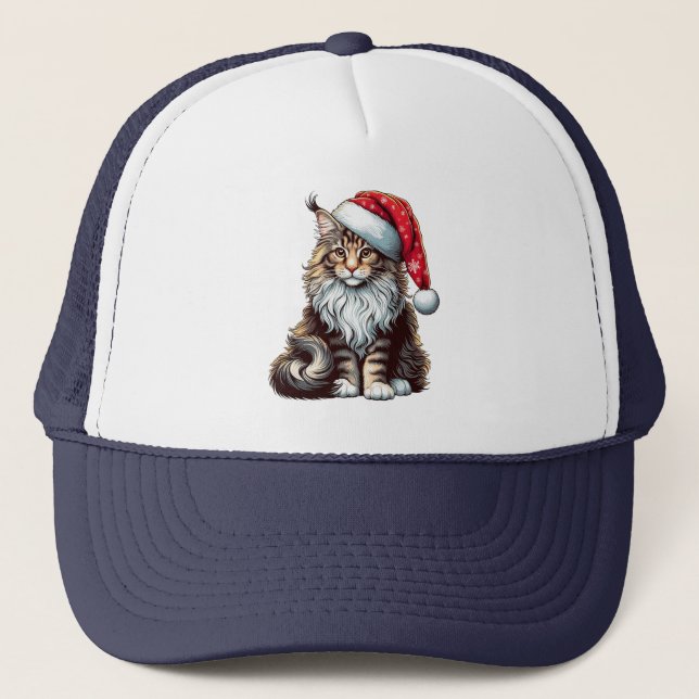Boné Gato de casulo de Natal Maine, Papais noeis Gato d (Frente)