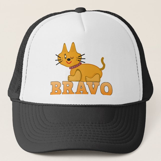 Boné Gato de gato-do-gato-do-mato-bravo desenho bravo (Frente)