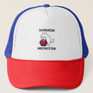 Boné Gato Dungeon Meowster Engraçado