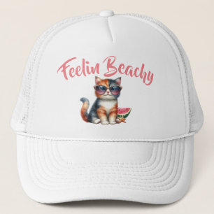 Boné Gato Fofo Sentindo-se Praiano