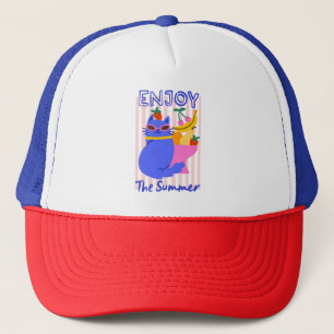Boné Gato Legal Aproveitando o Verão