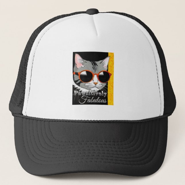 Boné Gato Pawsitivamente Fabuloso (Frente)