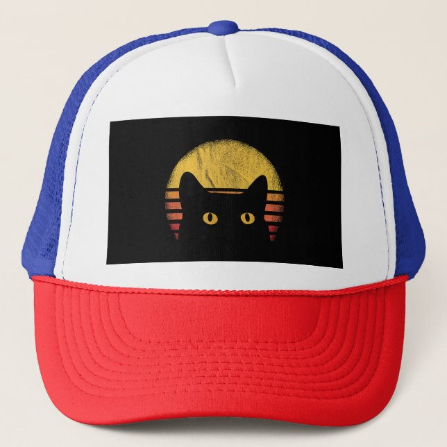 Boné Gato Retro Vintage (Frente)
