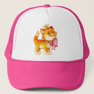 Boné gato vermelho