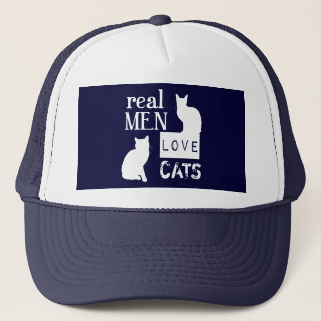Boné Gatos reais do amor dos homens (Frente)
