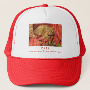 Boné Gatos são ornamentais