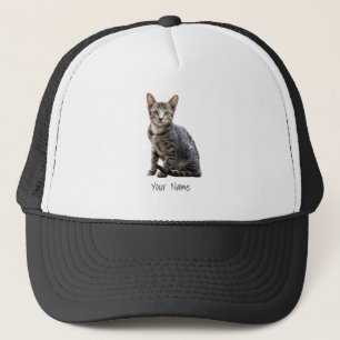 Boné Gatos Vintage Retrato Pet Tomcat Animal Design