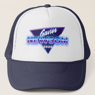 Boné Gavin Newsom 2028 Para Presidente Retro 80