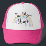 Boné Gay Arco-Íris LGBTQ ou Orgulho Lésbico<br><div class="desc">FREE MOM HUGS Sparkle e Glitter Rainbow e bela fonte escrita à mão. Este botão LGBTQ Rainbow Gay ou Lésbica Pride é perfeito para aquela pessoa especial que adora dar abraços a outros que precisam de um abraço.</div>