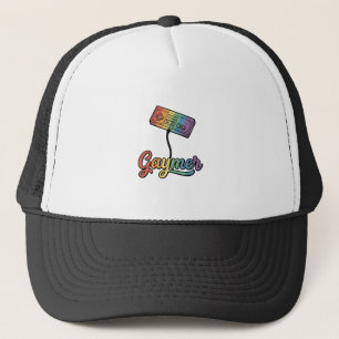 Boné Gaymer Arco-íris Gamer Camisa Vetorial Design_1