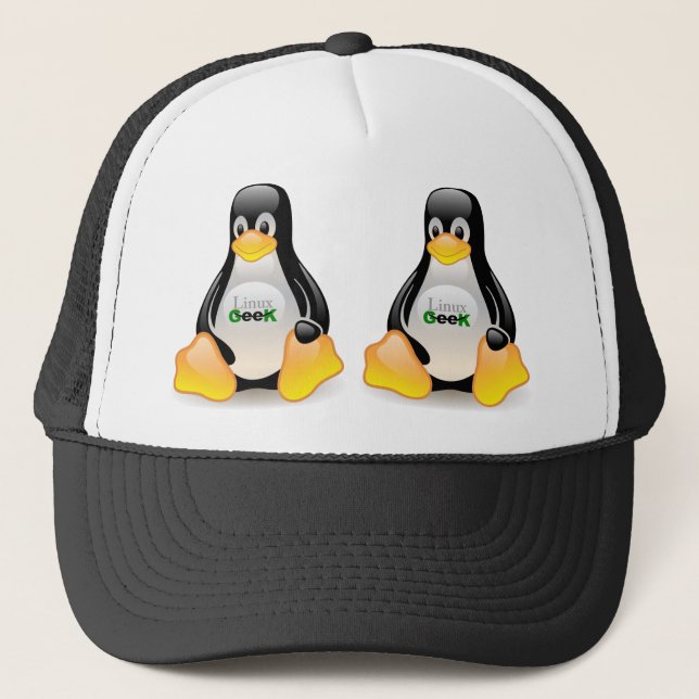 Boné Geek de Tux Linux (Frente)