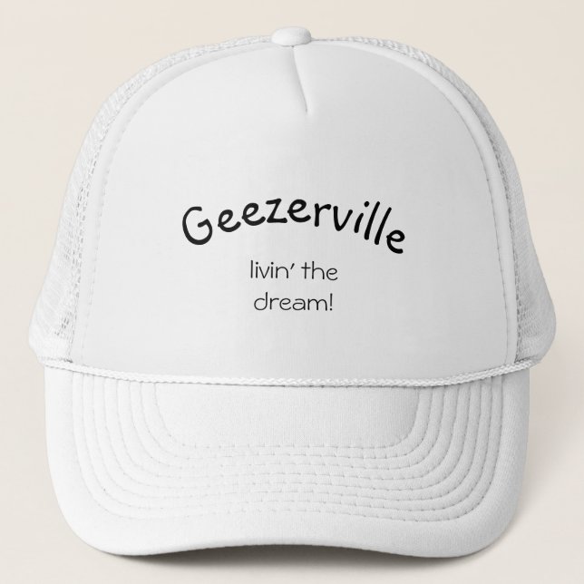 Boné Geezerville Funny Message Hat (Frente)