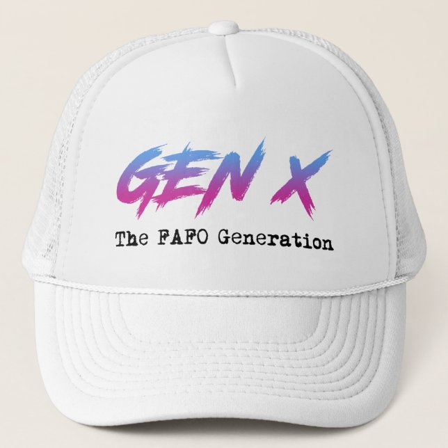 Boné Gen X - The FAFO Generation (Frente)