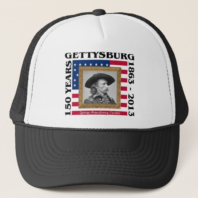 Boné George Custer - 150th aniversário Gettysburg (Frente)
