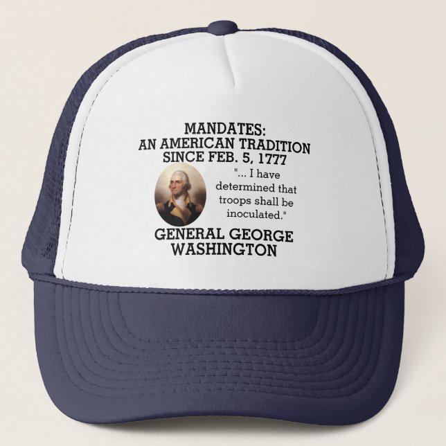Boné George Washington Mandates Since 1777     (Frente)