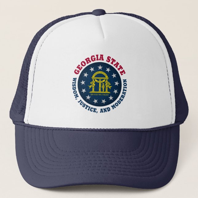 Boné GEORGIA PEACH STATE FLAG Trucker Hat (Frente)