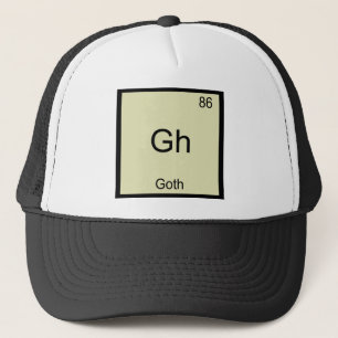Boné Gh - Símbolo de Elemento de Química Funny Gótic