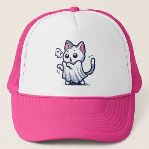 Boné Ghost Gatinho Halloween Costume