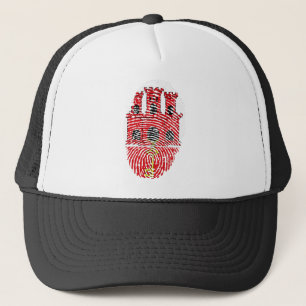 Boné Gibraltar Flag Fingerprint Country Prid