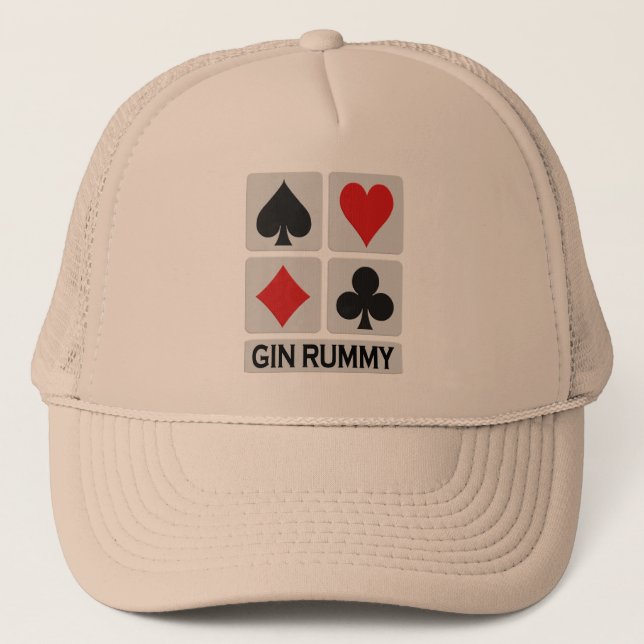 Boné Gin Rummy hat - escolha a cor (Frente)