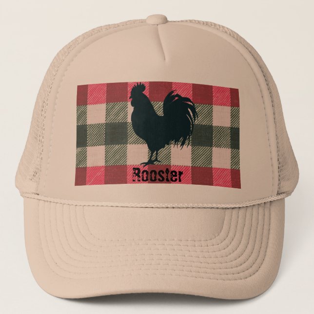 Boné Gingham Trucker Hat, uma farmácia de galeria perso (Frente)