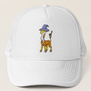 Boné Girafa como Feiticeiro com Wand & Hat mágico