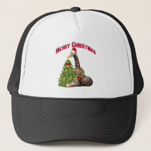 Boné Girafa de Natal