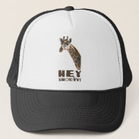 Girafa que olha o, cara alta - sim shorty!