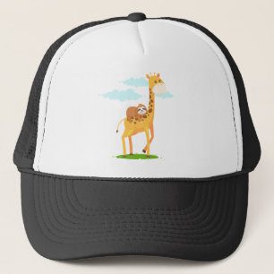 Boné Girafa Sloth Engraçado Presente Para Crianças