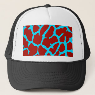 Boné Giraffe Impressão Red Cyan