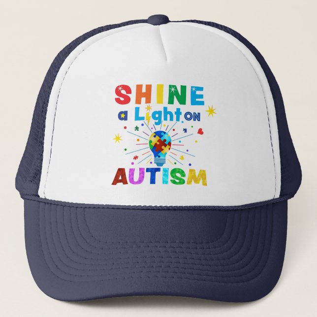 Boné GIRAR uma Luz no AUTISM (Frente)