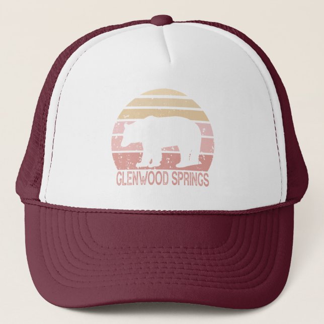 Boné Glenwood Springs Colorado Urso Retro (Frente)