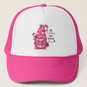 Boné Gnome Hat do Cancer da Mama