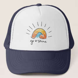 Boné Go and Shine Sunshine Graphic Trucker Hat